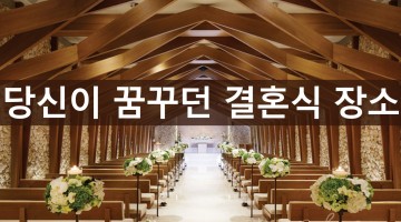 당신이 꿈꾸던 결혼식 장소