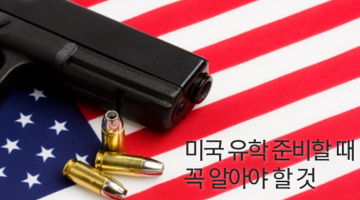미국의 총기 문제에 관해 유학생들에게 드리는 조언