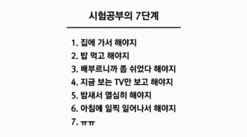 미루는 습관을 극복하는 5가지 방법