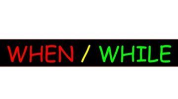 when, while, as 차이점 정리