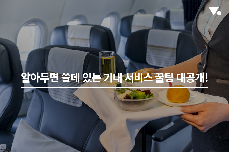 알아두면 쓸 데 있는 기내 서비스 꿀팁 대공개!