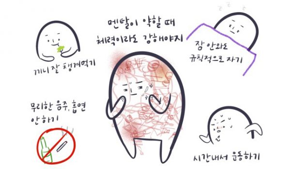감정 기복을 없앨 수 없는 날에도